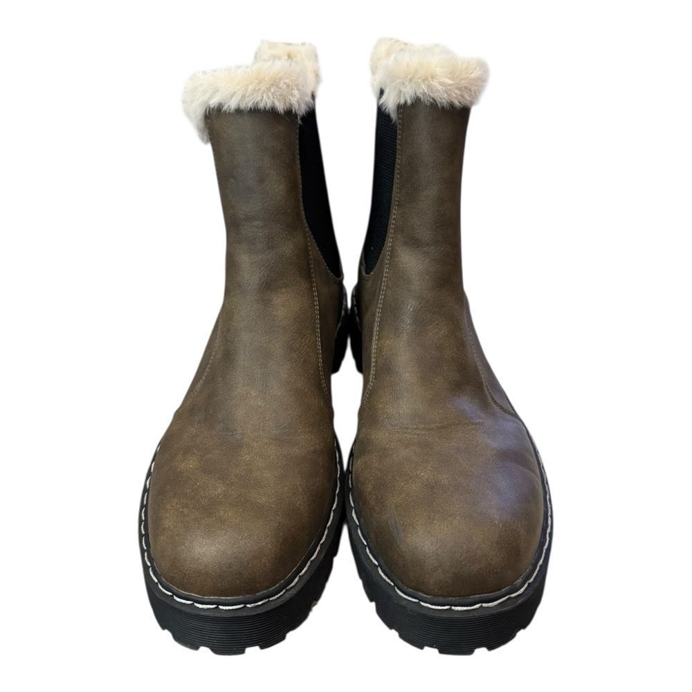 Portland Boot Company Brown Helena Pohel Pull-on Ankle Boots Booties 11 - Picture 4 of 6